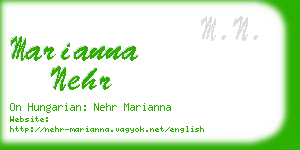 marianna nehr business card